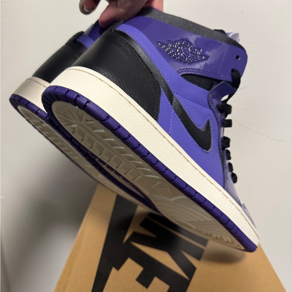Jordan 1 High Zoom Air CMFT Purple Patent (Women's Size:11.5) NEW NEW NEW - Picture 6 of 14
